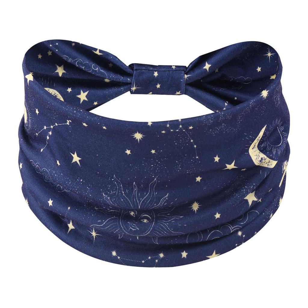 Cross-Border Women's Cotton Yoga Headband - Elastic, Sweat-Absorbing, Fashionable