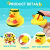 Mikulala 24 Stück Gummi-Enten Badezimmer-Spielzeug Neuheit Enten Bunte Bade-Enten für Babyparty-Dekorationen Geburtstagsfeier Taschenfüller für Kinder Klassenzimmer