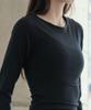 Debiweeo Cutout Slit T-Shirt Devi-T0127-Black