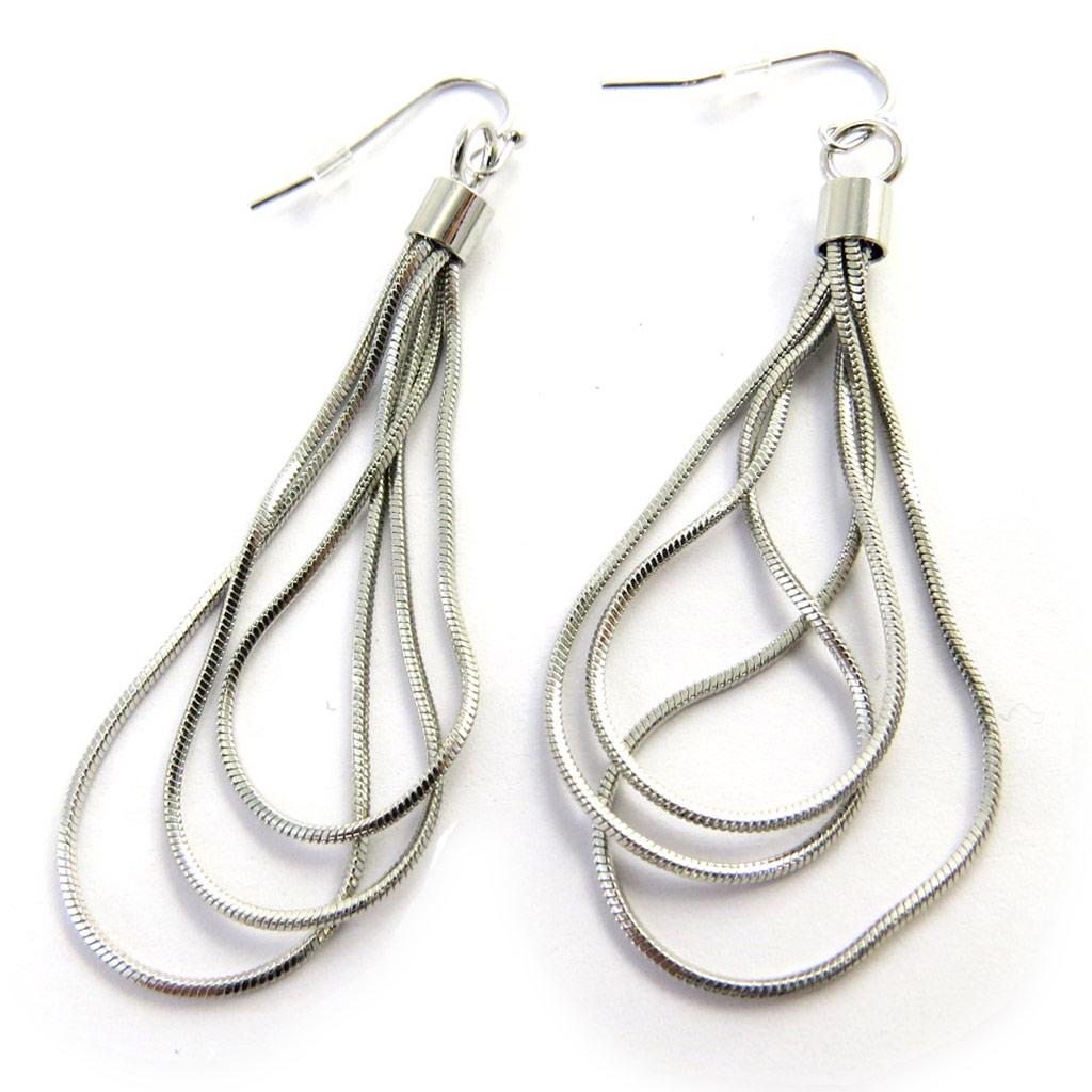 Les Trésors De Lily [M8119] - Boucles Créateur 'Chorégraphie' argenté