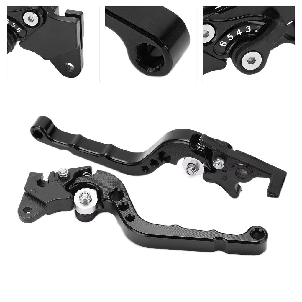 2PCS Motorcycle Brake Lever Handlebar Braking Device Aluminium Alloy