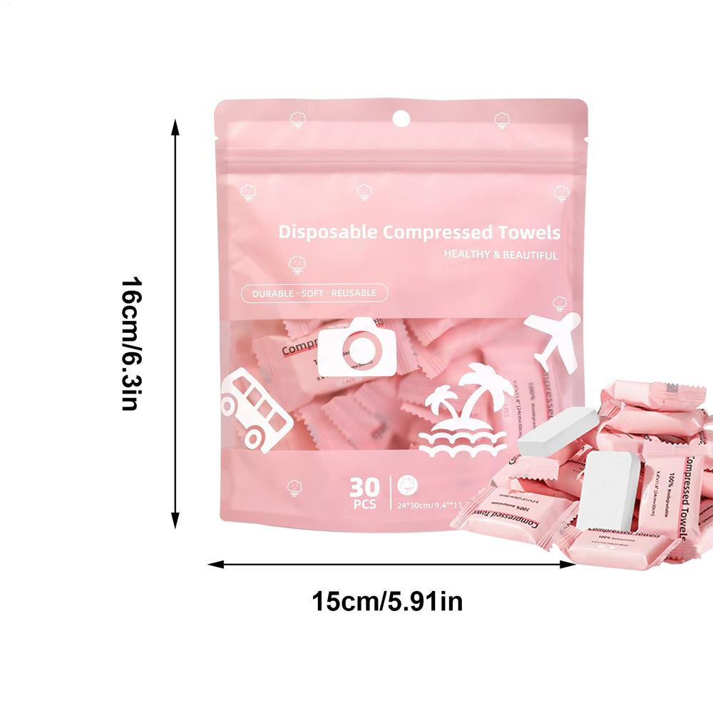

30Pcs Mini Compressed Towel Disposable Capsules Towels Face Care Tablet Portable Outdoor Travel Cloth Wipes Paper Tissue Towel