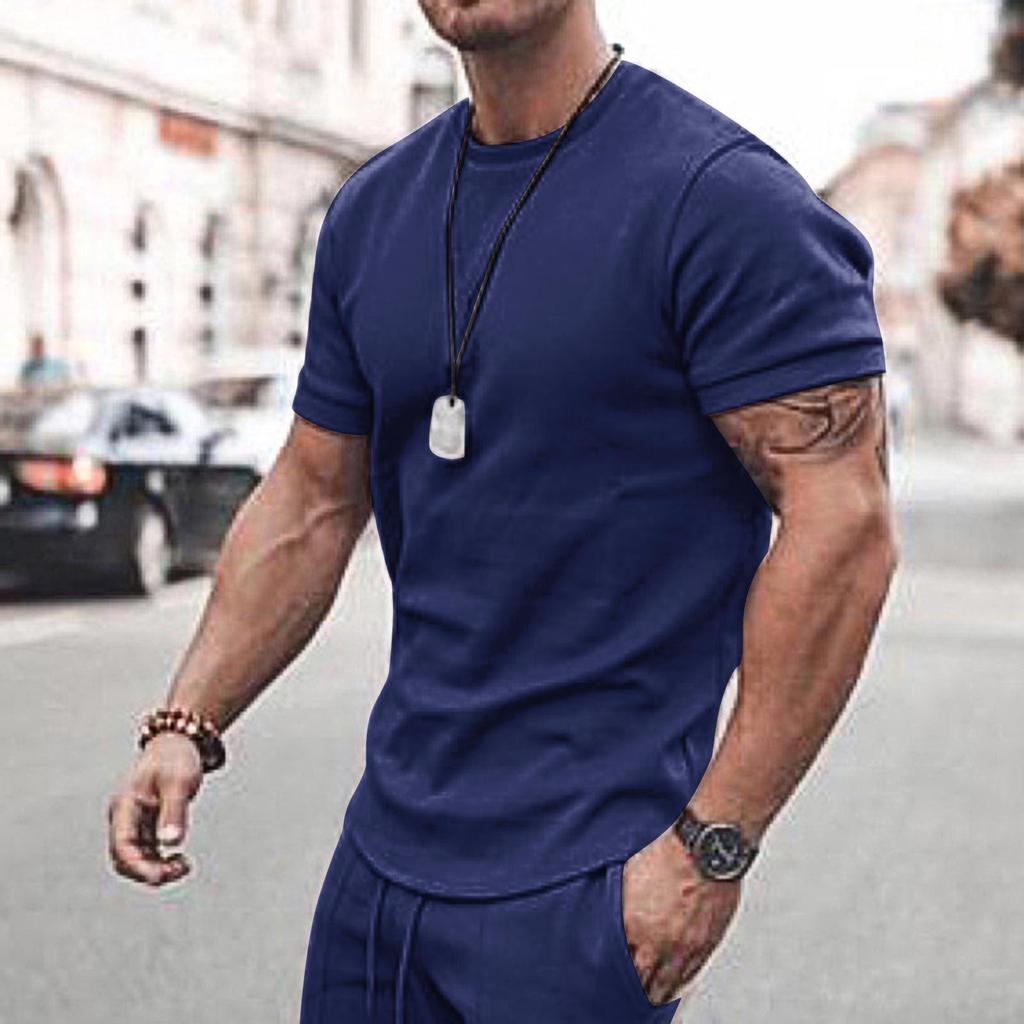 2024 Men's Trendy Summer Short Sleeve & Shorts Set - Casual Sportswear