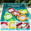 Fruit Pattern Inflatable Pool Hammock, Multi-Purpose Floating Chair with Mesh Seat, Water Lounger for Swimming Pool, Lake & Beac