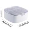 1pc-Data Cable Storage Box, Dust-proof Split Charging Cable Storage and Management Box, Plastic Desktop Phone Charging Cable Sor