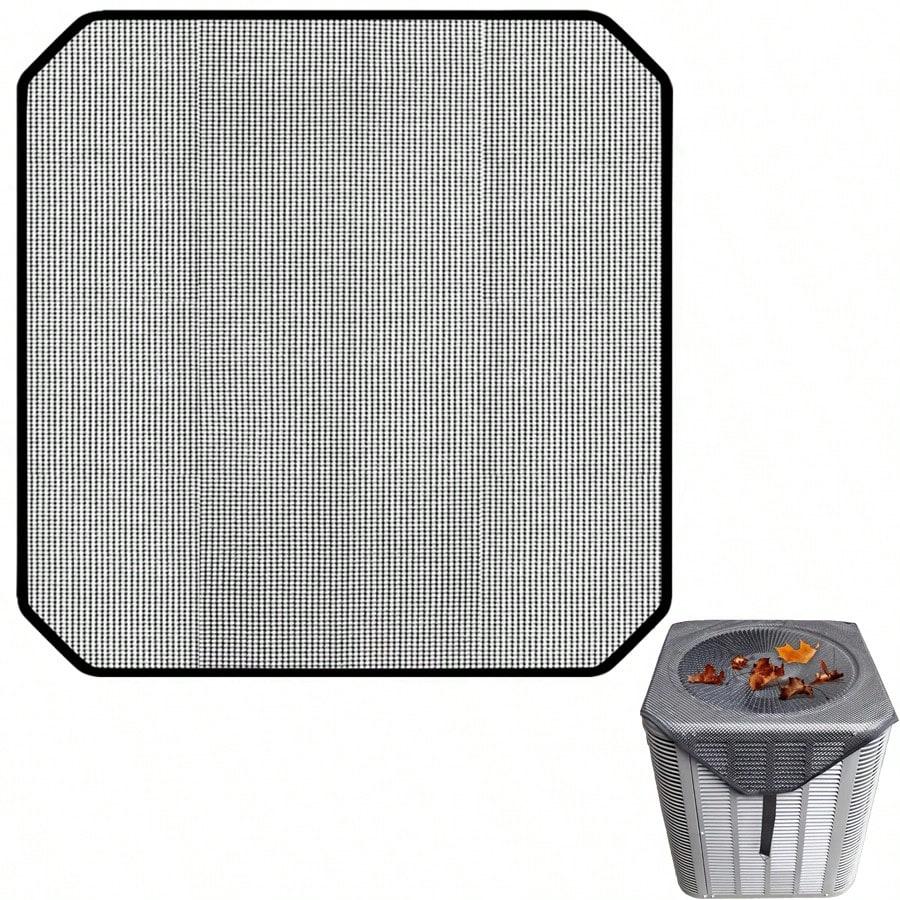 Premium Outdoor Air Conditioner Cover, Water Resistant Windproof Durable, Dust & Cold Barrier with Breathable PVC Mesh