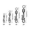 10/20 Pcs/Pack New Style Carp Rolling Swivel With Lock Snap Quick Change 8-Shape Ring Fishing Accessories Connector Solid Ring