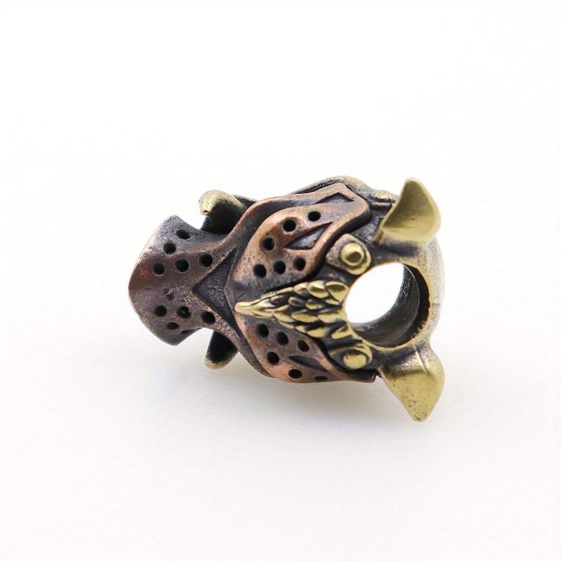 1pcs 6mm Holes Vintage Brass Brass Personalized Wild Boar Gadgets Accessories Car Pendant Antique Brass Vintage DIY Accessories Keychain