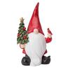 Whimsical Santa Claus Figurine With Christmas Tree Perfect For Festive Home Decor