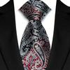 New Men's Classic Floral Tie 8cm Luxury Stripes Plaid Jacquard Necktie For Business Wedding Prom Daily Wear Accessory Gift