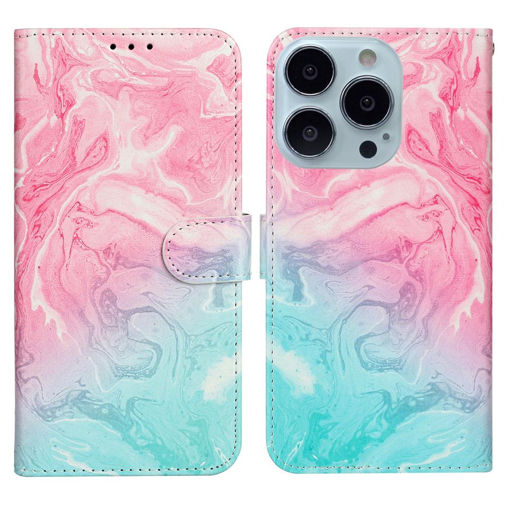 For iPhone 16 Pro Max Case Leather Pattern Design Flip Wallet Phone Cover