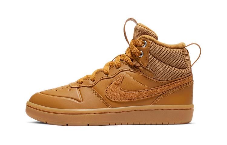 

Nike Court Borough Mid 2 Boot Slip Resistant Abrasion Resistant Mid top Skateboard Shoes Wheat BQ5442-700 29.5