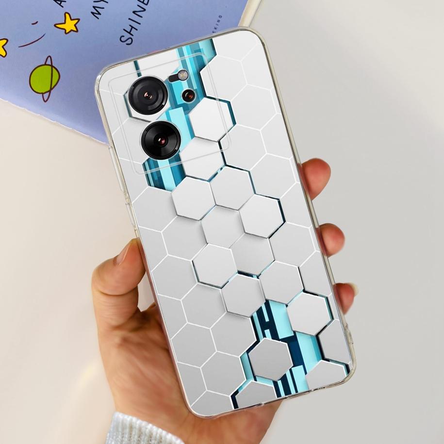 For Xiaomi 13T Pro Case Fashion Flowers Shockproof Soft Silicon Protector Clear Coque For Xiaomi 13T Phone Cases Mi 13TPro Funda