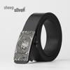Chinese Zodiac Retro Men's Automatic Cowhide Leather Belt