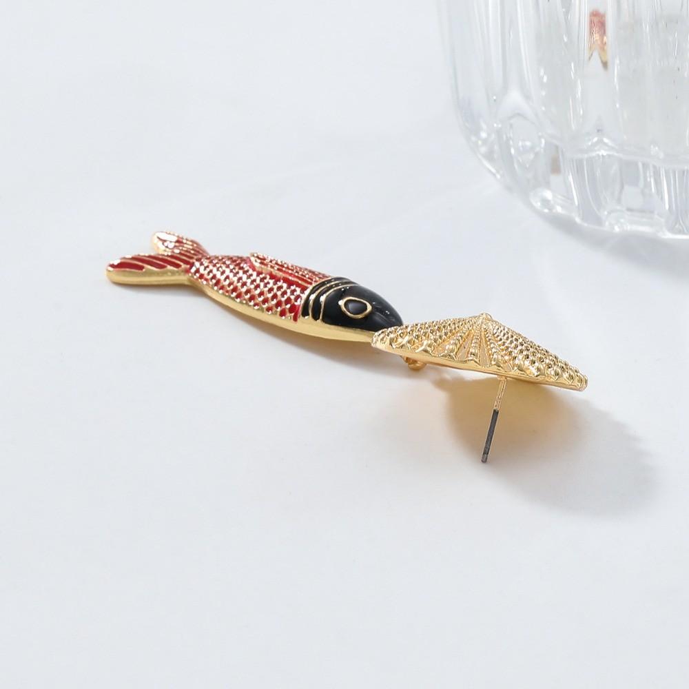 Pinkdudu Summer BOHO Ocean Shell Fish Zinc Alloy Earrings Trendy Drop Earrings Women Jewelry PD2250