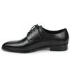 Fashion Wedding Business Men's Dress Shoe Luxury Black Customized Formal Suits Footwear Breathable Lace Up Man's Leather Shoe High Grade