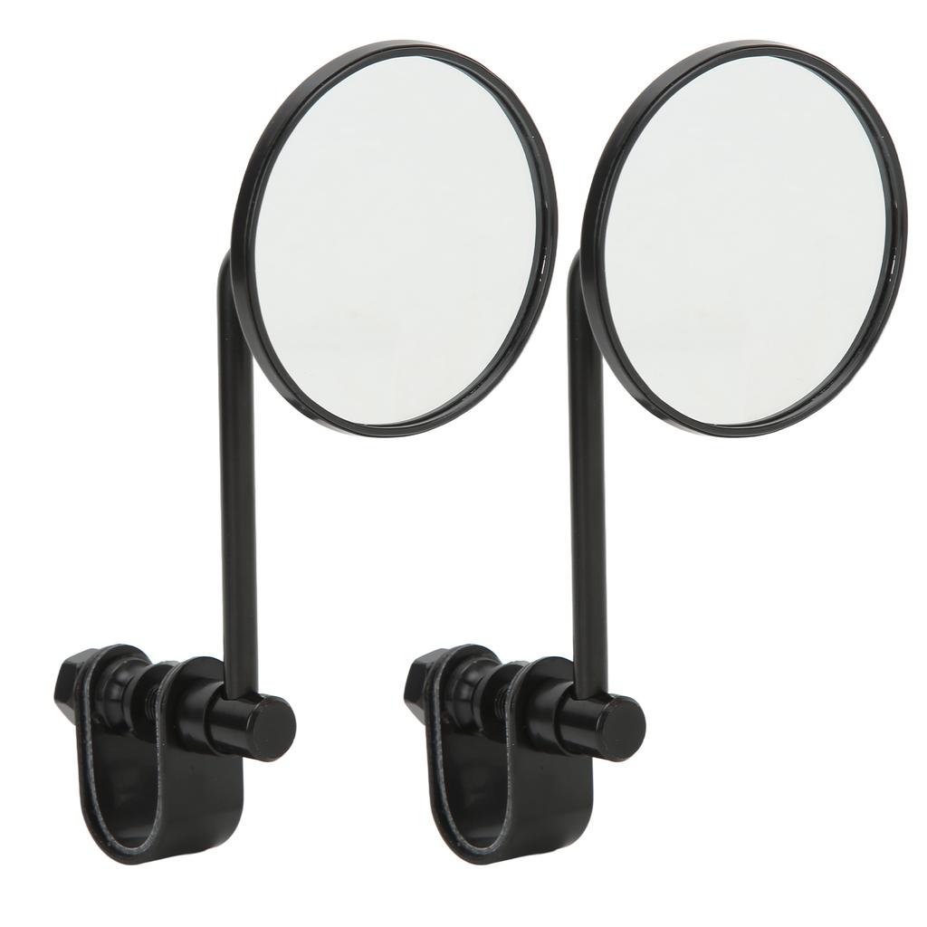 2 Pcs Motorcycle Rear View Mirrors Round 360 Degree Adjustable Handlebar Mirror Replacement for Ranger Stick King GN