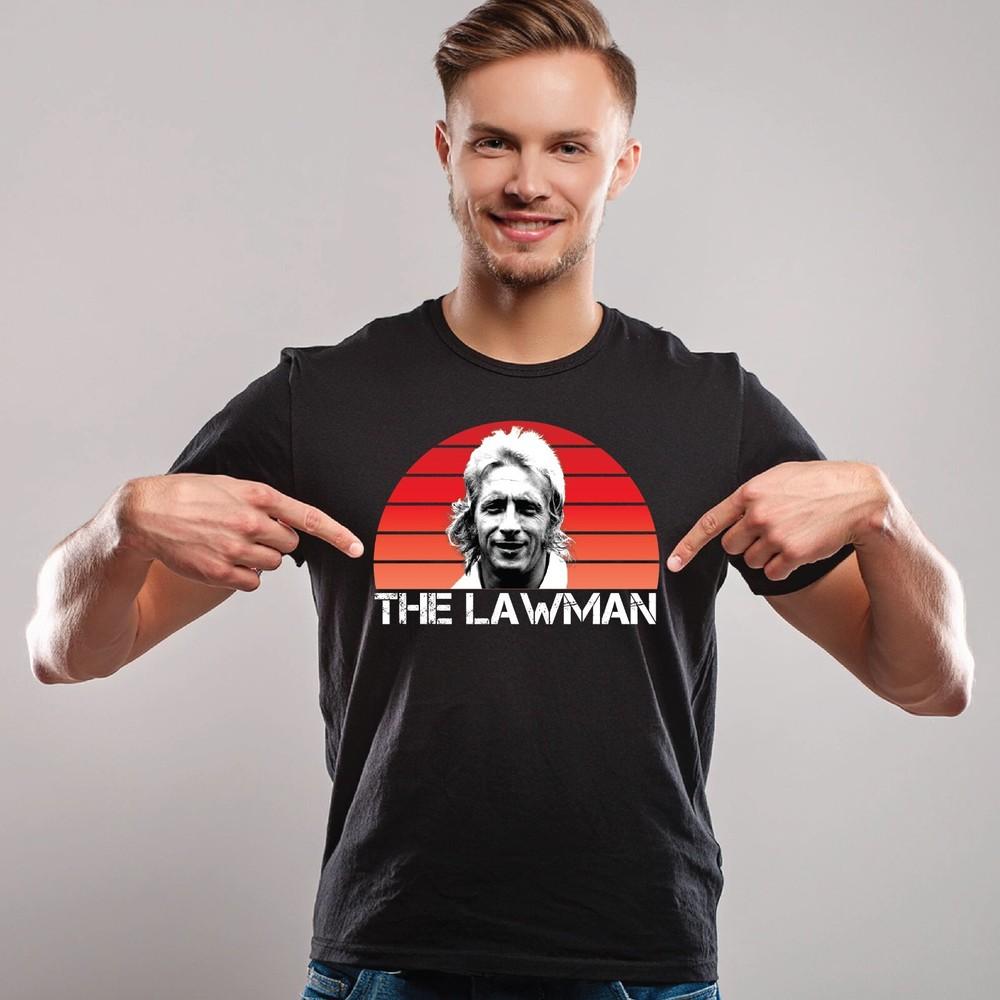 Футболка Денис Лоу The Lawman Шотландия Манчестерская Легенда футболка Унисекс Футболка XL