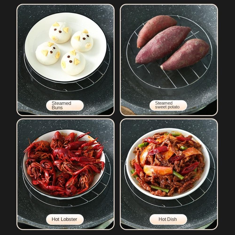 19cm Oven Grill Racks Round Steamer Rack Durable Cooking Baking Pot Stand  for Cosori Gourmia Foodi