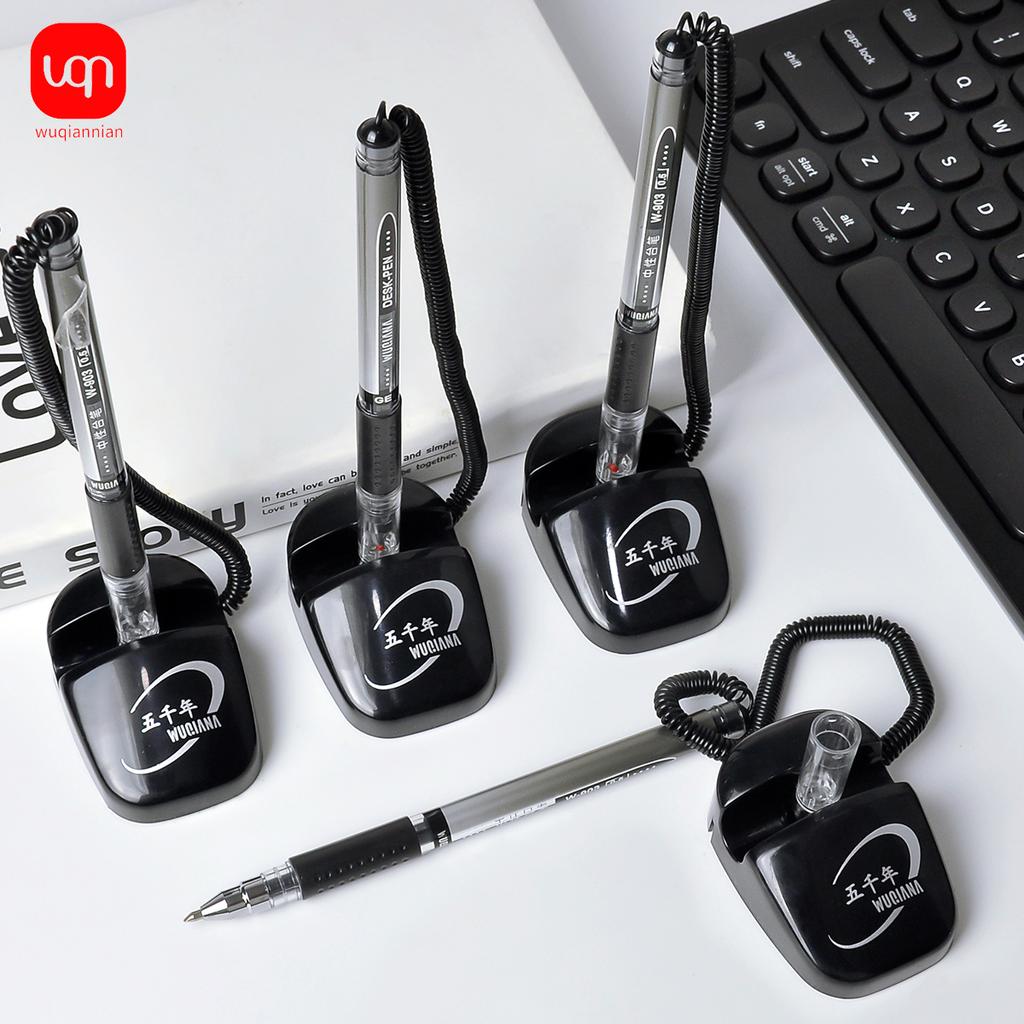 WQN Counter Black Pens Desktop Black Pens Table Bank Black Pens Anti-theft Ink Black Pens Receiving Desktop Pens Black Gel Ink