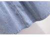 Women's Petites French Doll Collar Denim Overall Skirt - Unique Spring 2026 Fashion