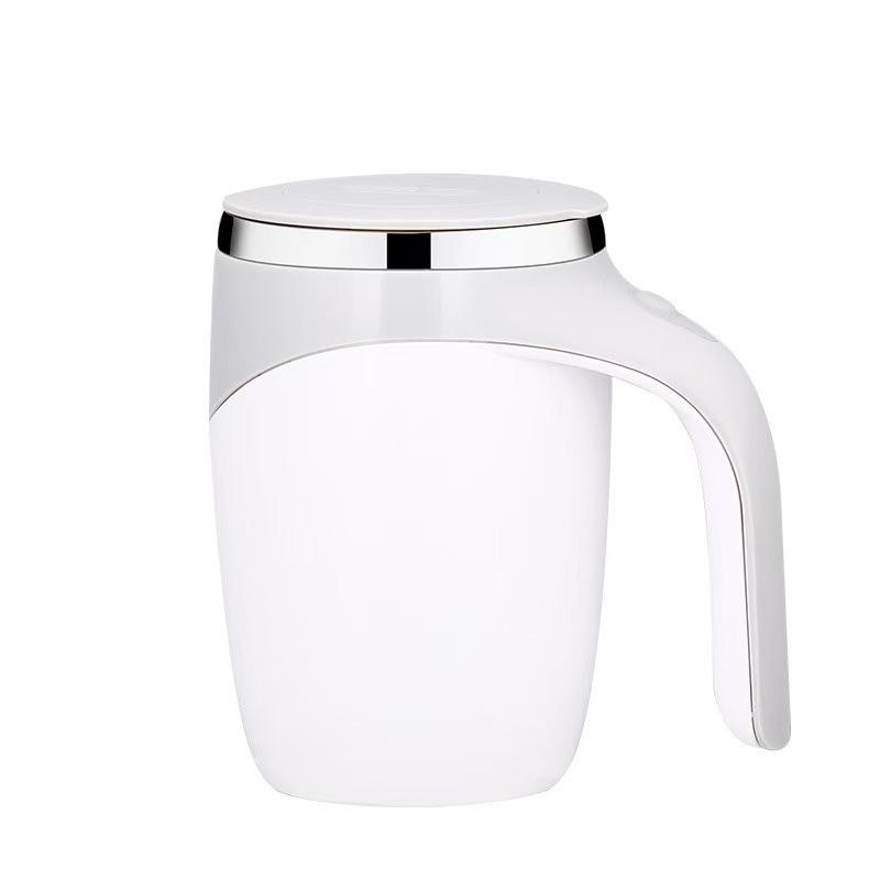 Portable Automatic Stainless Steel Magnetic Stirring Mug for Coffee & Protein Shakes