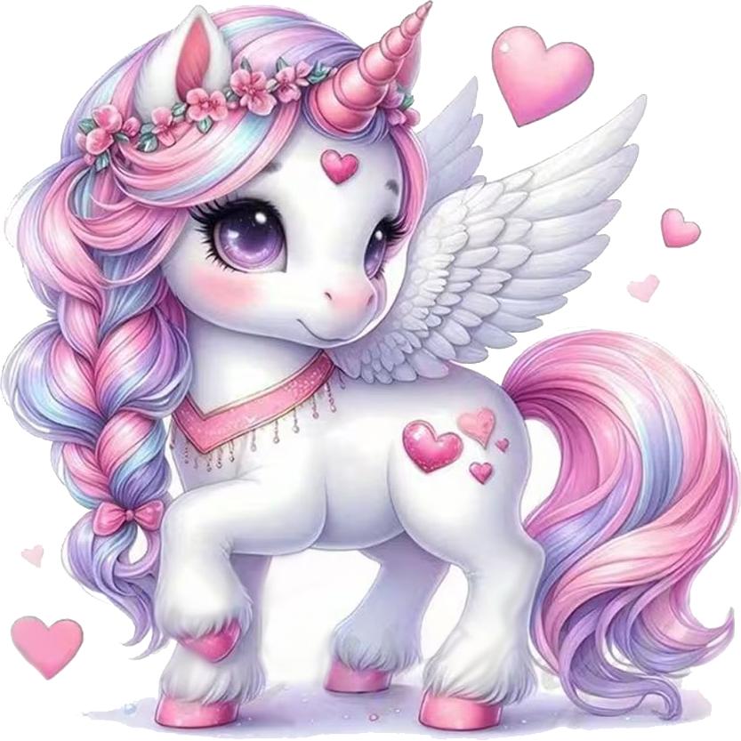 QT2336#15cm Pink Unicorn Waterproof Car Decorative Decal, Suitable for Cars, Laptops, Bumpers, Glass Window Sticker