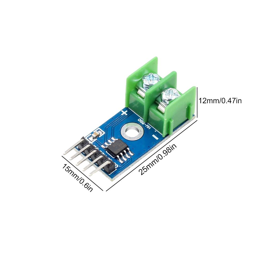 MAX6675 Temperature Sensor Board SPI Interface K Type Temperature Measurement Sensor Module Range 0℃-1024℃ for Arduino DIY