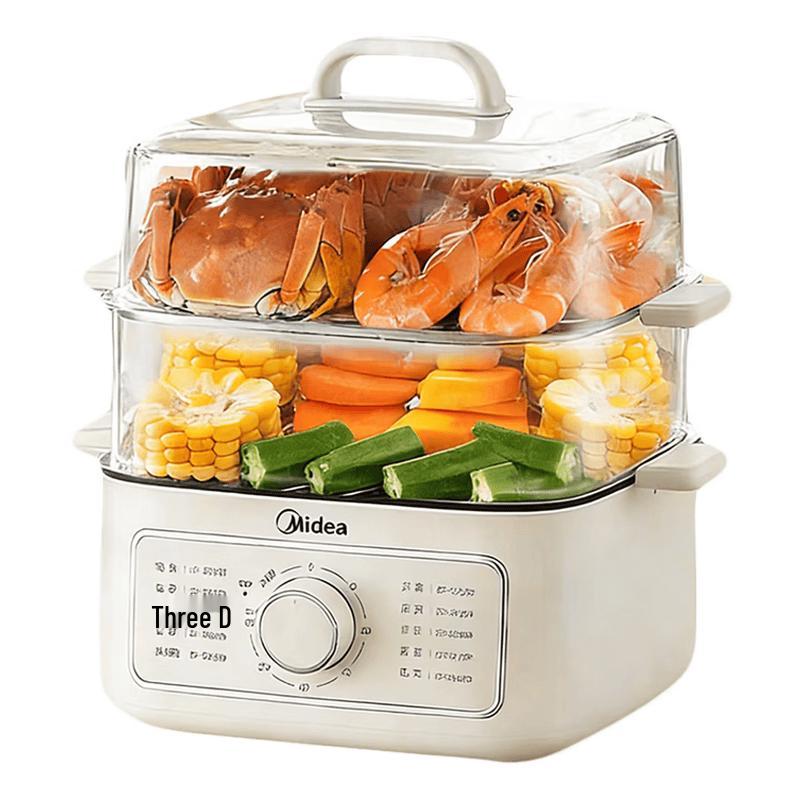 Midea 10.8L Multi-function 3-Layer Electric Steamer CN Plug (adapter Included)