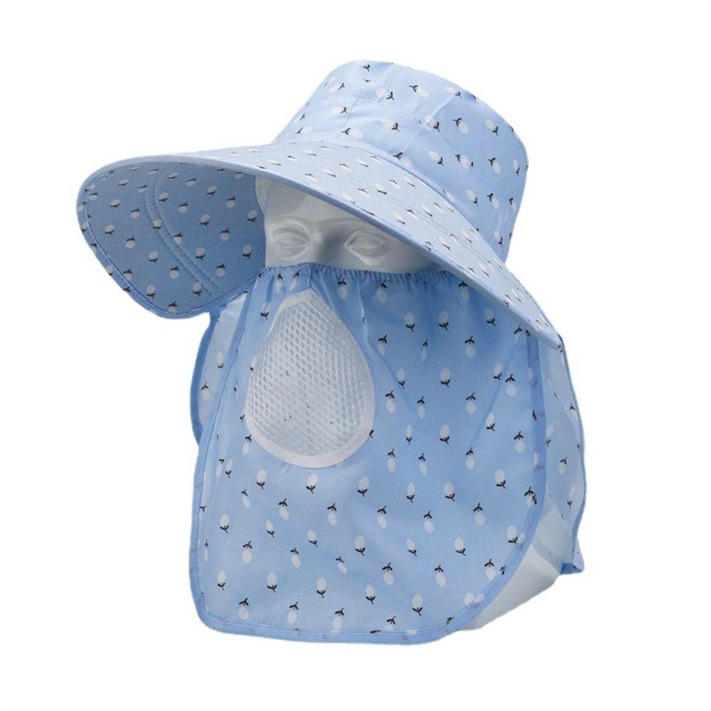 Face And Neck Sun Protection Wide Brim UV Protection Hat Casual Summer Sunscreen  Women