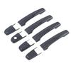 Car Upgrade Chrome Silver Carbon Fiber Door Bowl Handle Cover For Mitsubishi Pajero  Cars Accessories