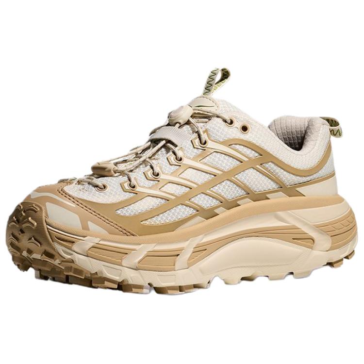 HOKA Mafate Three2 Khaki Hafermilch Herren Sneaker Tan 1175490-KKT