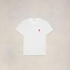 Cross-border AMI Men's and Women's Same Classic Love Red Love Embroidered Cotton Casual Round Neck Fit Short-sleeved T-shirt