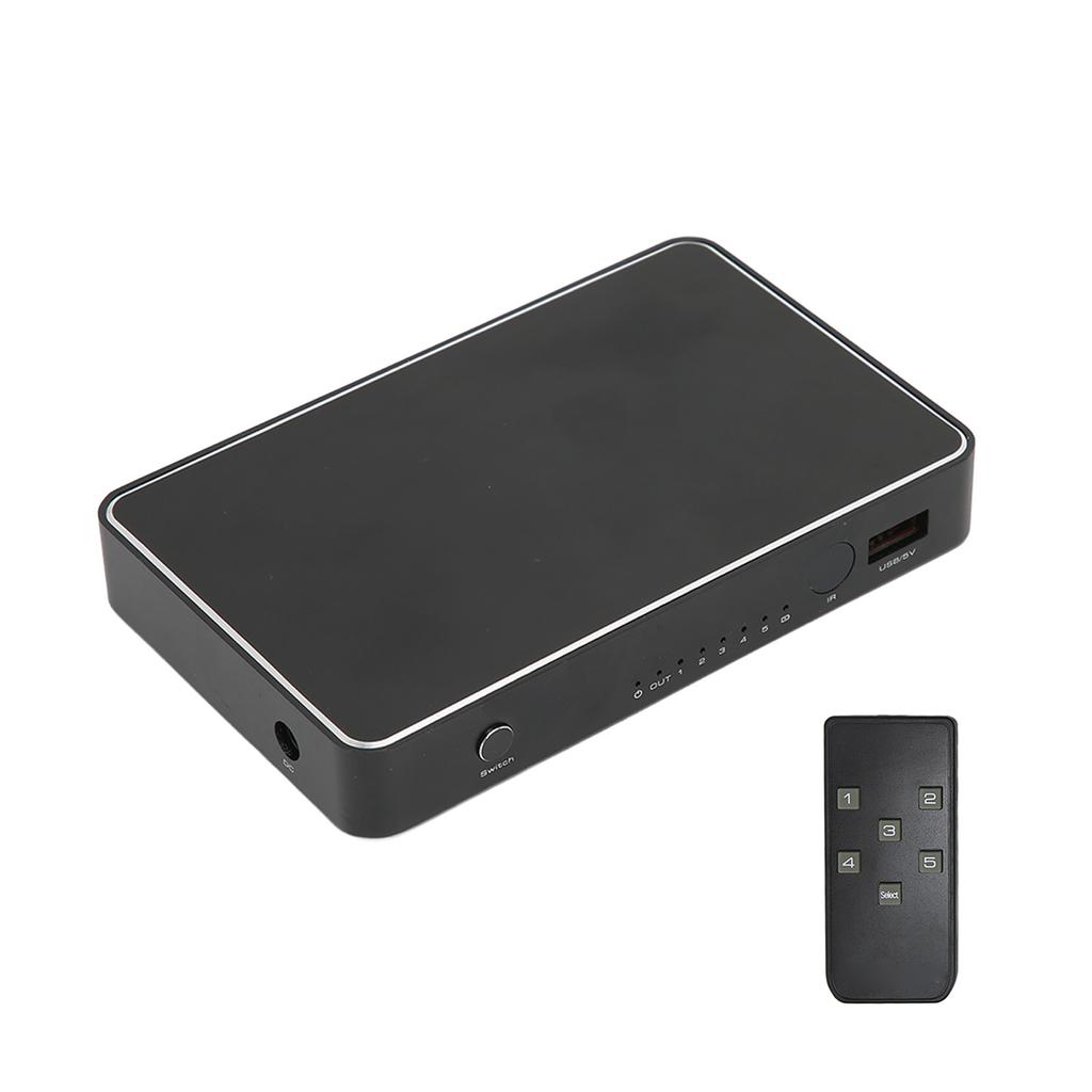 VKA19 HD Switcher USB Charging 60Hz 1080P 4K 5 in 1 HD Multimedia Interface Switcher for PS3