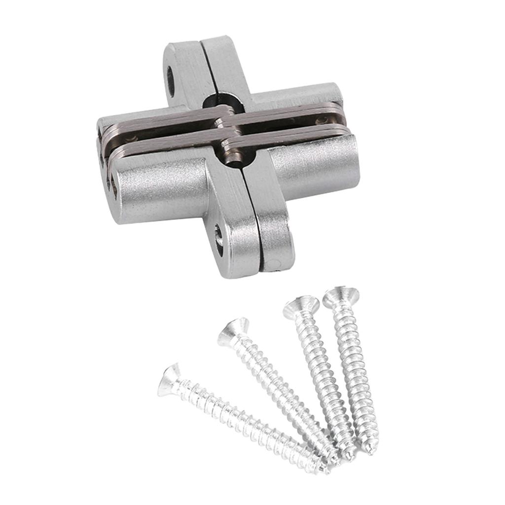180 Degree Zinc Alloy Invisible Folding Door Cross Hidden Hinges 43.7mm 60.4mm  68.8mm 94mm