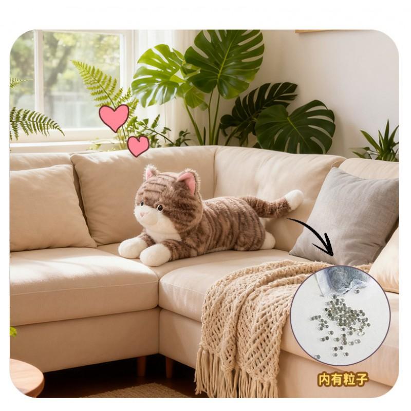 Soft Plush Siamese Cat Toy Girls Boys Birthday Gift Home Decor 50cm Realistic Feline Stuffed Animal