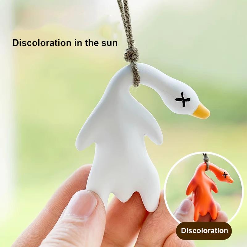 "New Model"Color-Changing Roast Duck, Uv Sensor, Keychain Pendant, Car Pendant That Changes Color When Exposed To Sunlight
