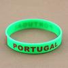 2pcs Portugal Flag Sport Silicone Bracelet Print Country Rubber Wristband Men Women Wrist Strap Cuff Bangle Accessories Gifts