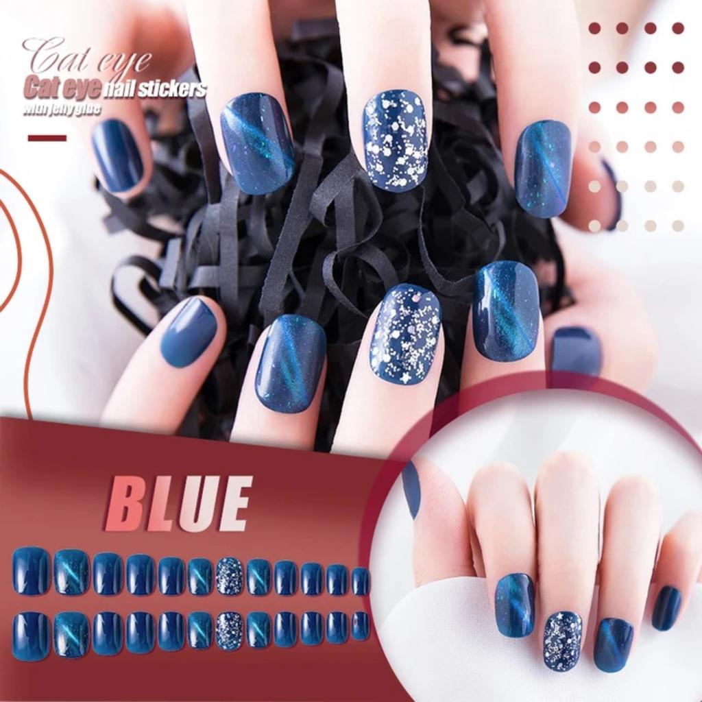 Buy Mysterious Cat Eye Nail Patch With Jelly Gu M 24pcs 3ml At Affordable Prices Free Shipping Real Reviews With Photos Joom
