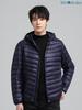 Wnodruke Down Ultra Light Down Compact Winter WN006 Men's Jacket, Lightweight, Warm, Coat, Storage, Spring, Autumn, (M, Hat-Navy)