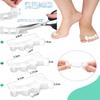 KUENZ Toe Support, Toe Spreader, Toe Support, Sleep Toe Stretching Pad, Silicone Material, Washable, Easy To Put On and Take Off, Soft, Pack of 2, Uni