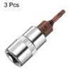 3/5pcs T8 T10 T15 T20 T25 T27 T30 T40 Torx Bit Socket 1/4" Square Drive Star 6 Point S2 & CR-V Steel Socket Ratchet Wrench Bits