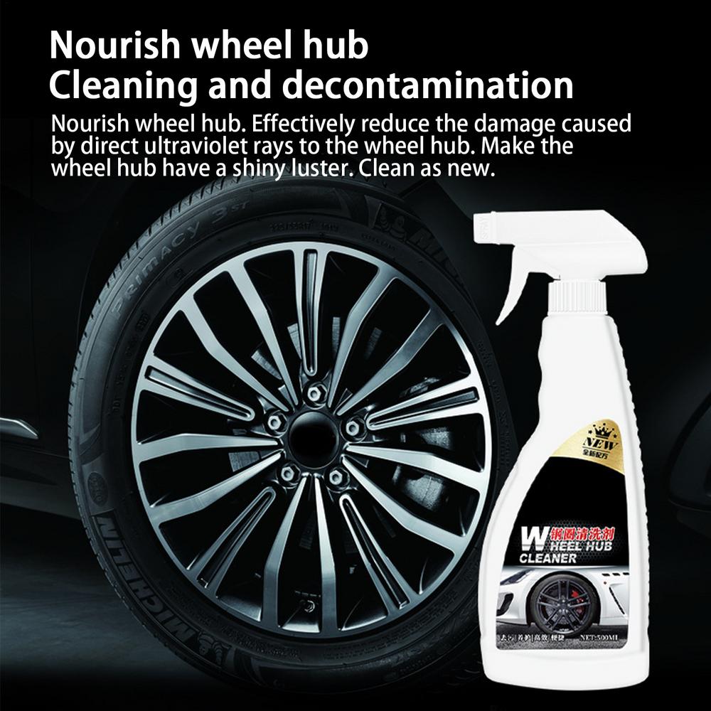 Rim Cleaner Spray Wheel Cleaner Rust Remover Tire Cleaner Car Detailing Brake Dust Remover Cleaning Spray For Alloy Chrome