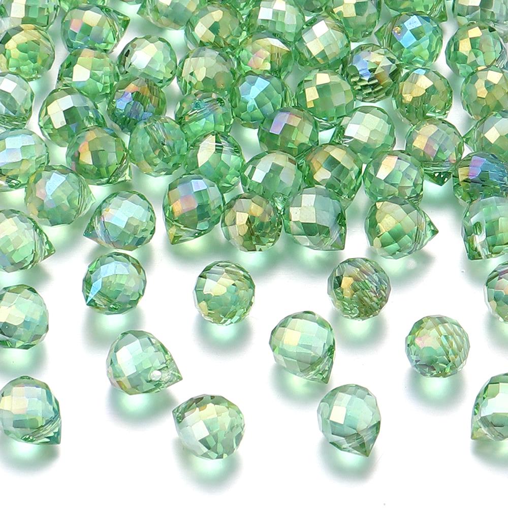 50pcs Strawberry Crystal Beads Colorful Faceted Glass Loose Spacer Beads For Jewelry Making DIY Necklace Bracelets Accessories