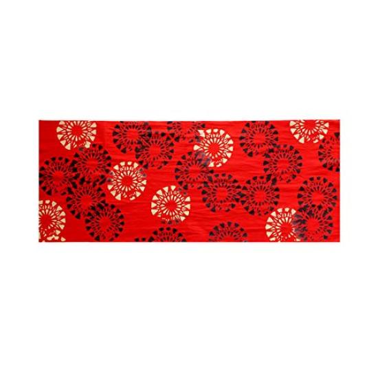 

Waki Stationery Original Tenugui Hand Tenma Kiriko Red Towel, Pattern,