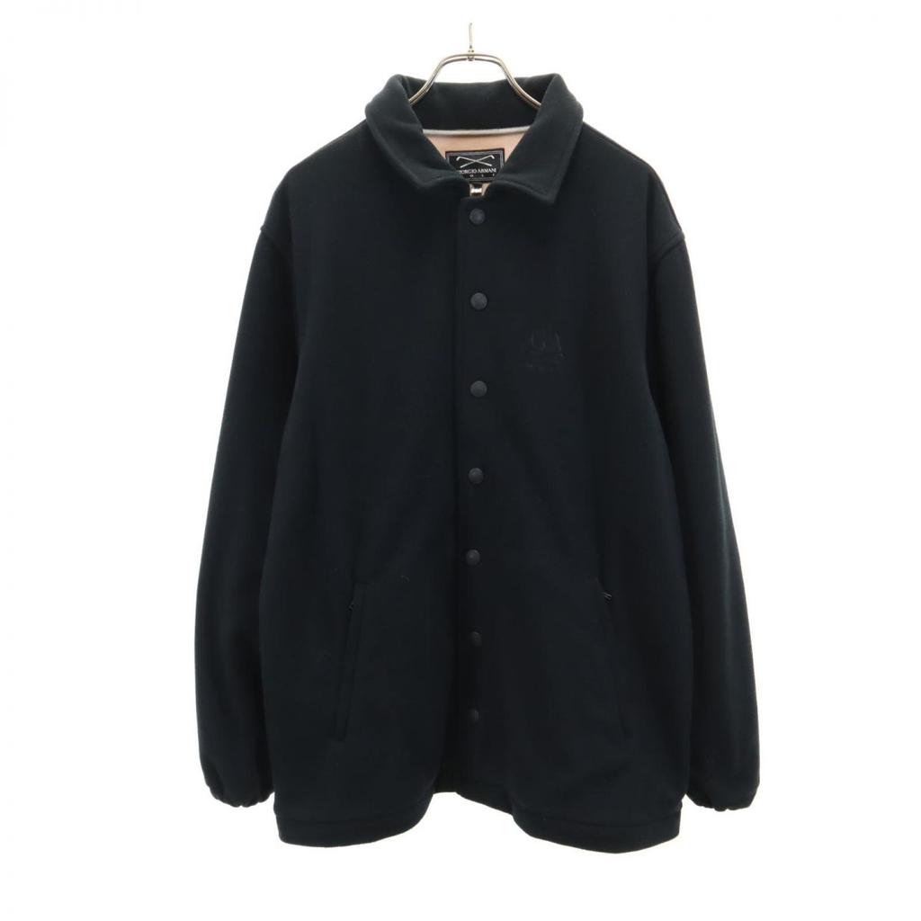 GIORGIO ARMANI 90s Old golf Long sleeve Jacket I48 Black series Men's Used