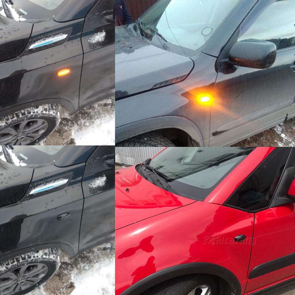 2pcs Led Dynamic Side Marker Turn Signal Light Sequential Blinker Light Amber Indicator for Suzuki Swift Jimmy Vitara SX4 Alto