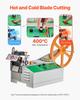 VEVOR Automatic Webbing Cutting Machine, Hot and Cold Ribbon Cutting Machine with Adjustable Temperature and LCD Display