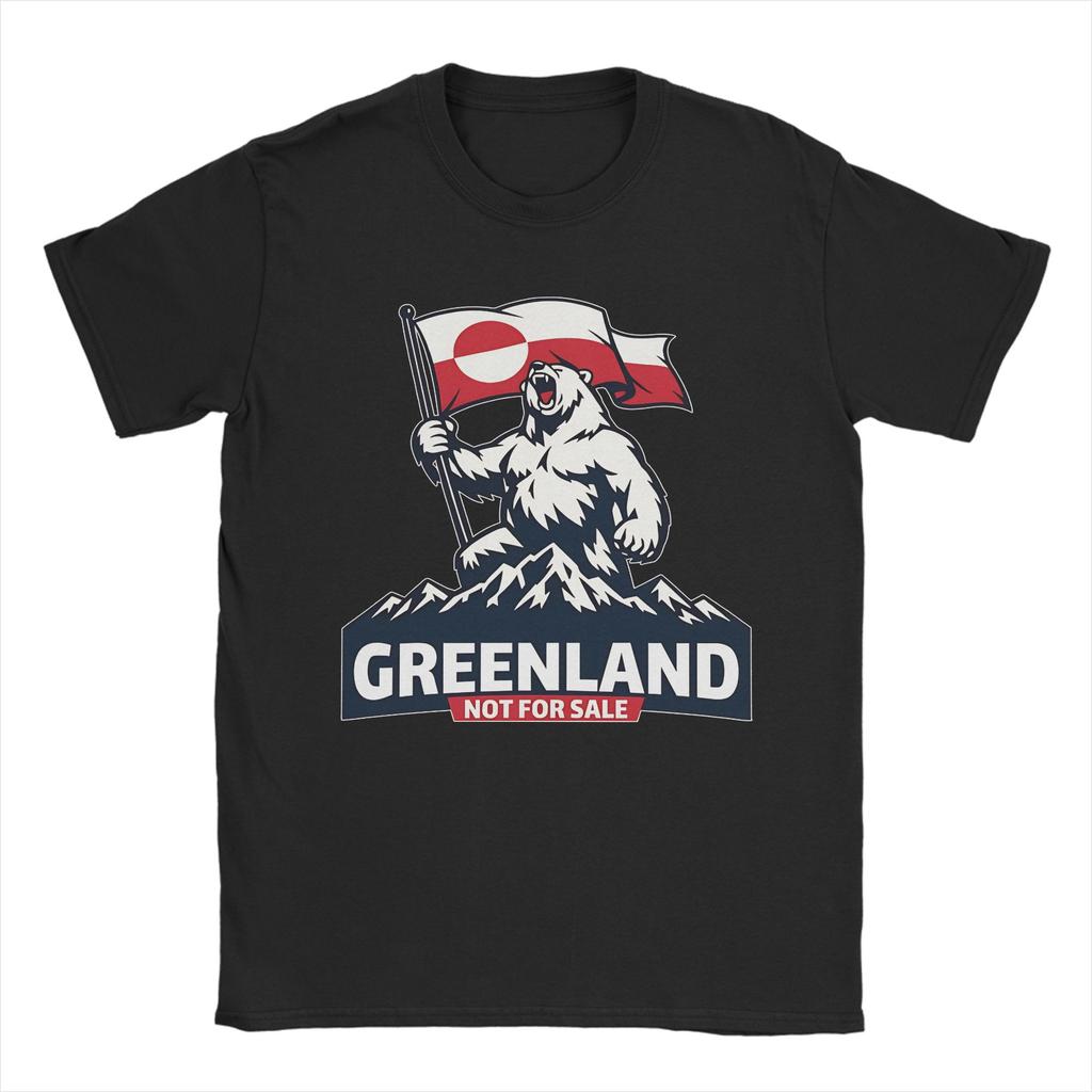 Unisex Womens MAGA T Shirts Greenland 100 Cotton Tops Creative Short Sleeve Crewneck Tee Shirt Gift Idea TShirts