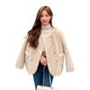 Mink fur coat women's winter 2024 new Xiaoxiangfeng imitation sheep shearing fur integrated lamb wool coat
